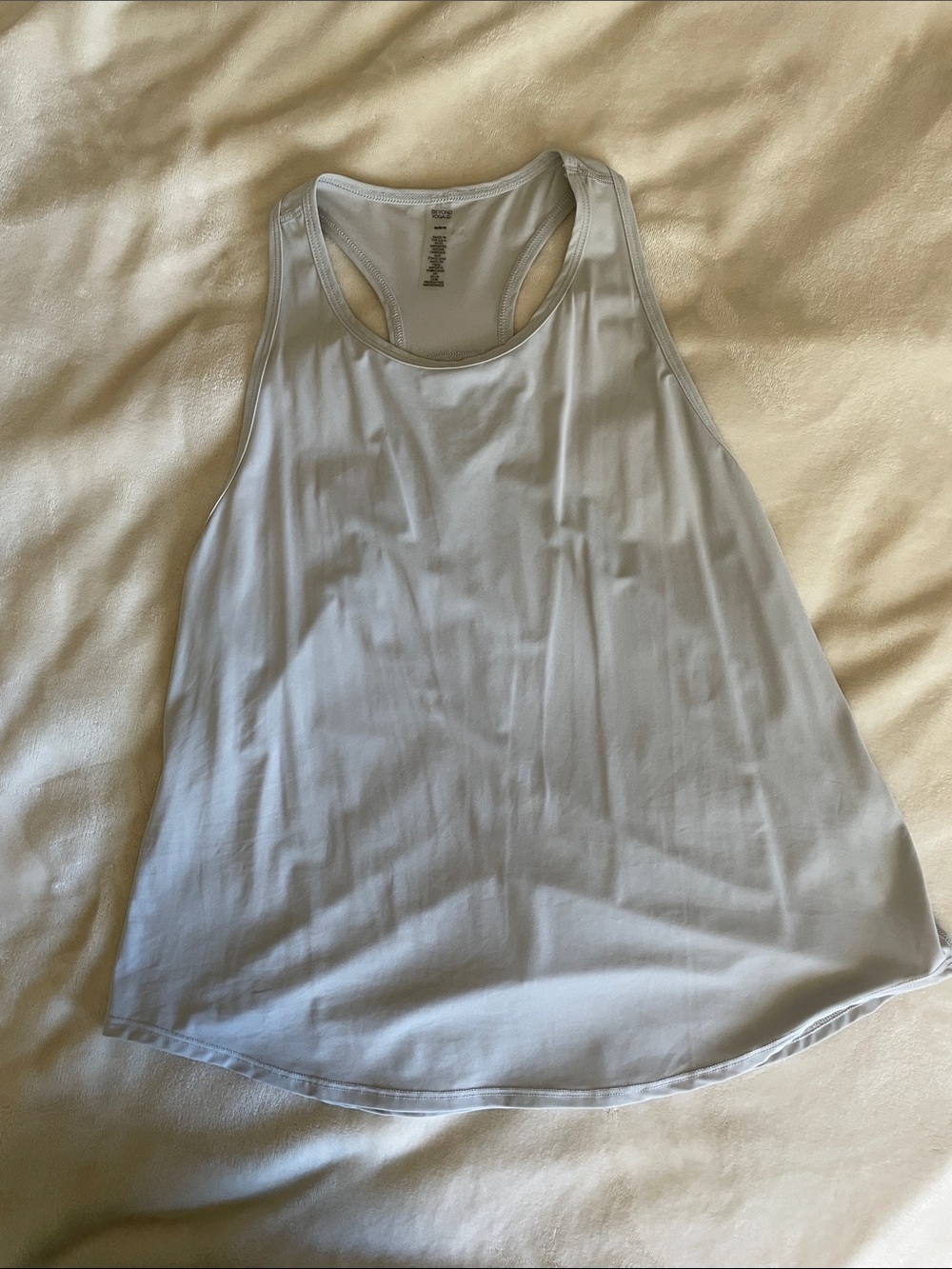 Beyond Yoga Light Gray Racerback Tank